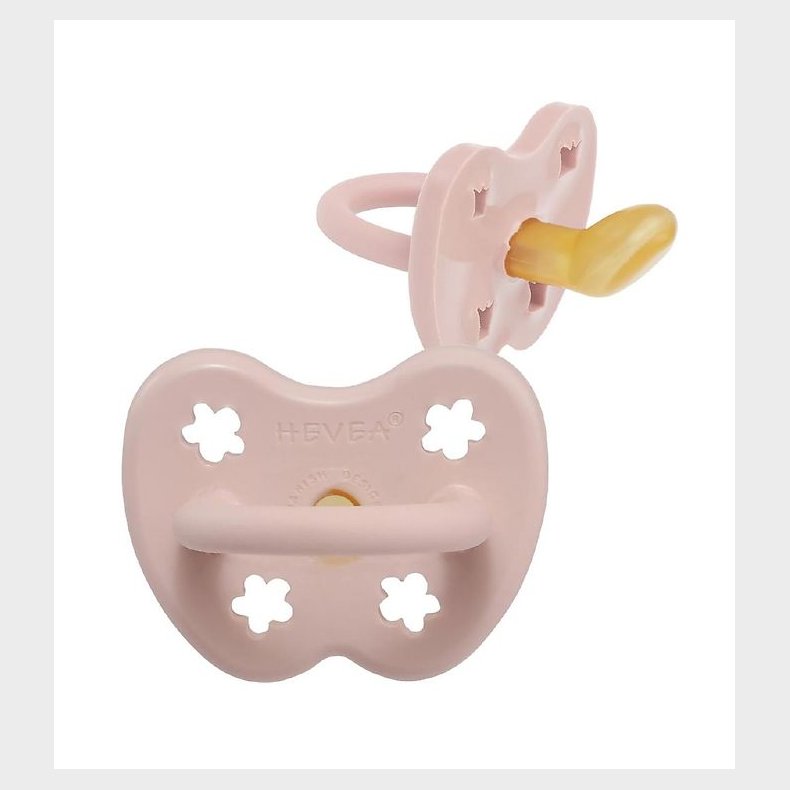 Hevea Sut - 0-3 mdr. - Naturgummi - Powder Pink m. Blomster