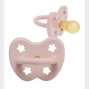 Hevea Sut - 0-3 mdr - Naturgummi - Powder Pink m. Blomster