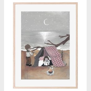 That's Mine Plakat - 30x40 cm - Bonfire In Moonlight
