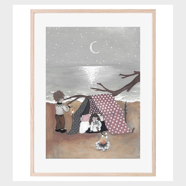 That's Mine Plakat - 30x40 cm - Bonfire In Moonlight