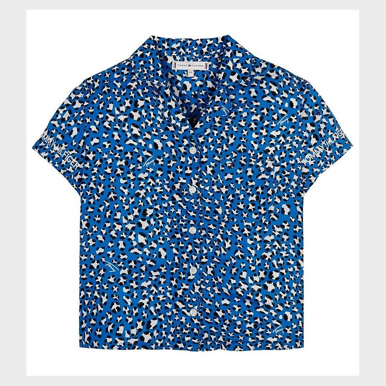 Tommy Hilfiger Skjorte - Bl Leopard