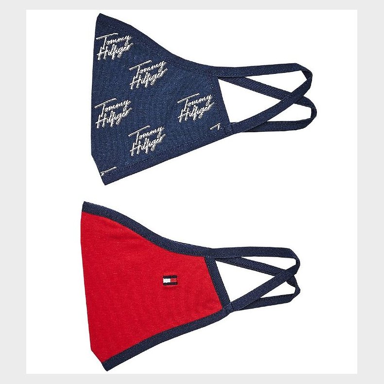 Tommy Hilfiger Mundbind - 2-pak - Navy/Rd
