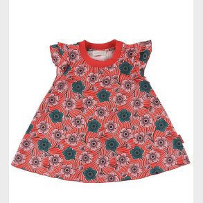 Moncler Kjole - Rd m. Blomster