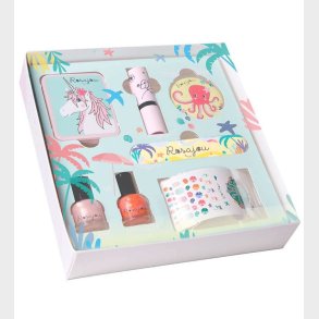 Rosajou Sminkest - Blush/Lbestift/Neglelak m.m. - 7 Dele - Pin