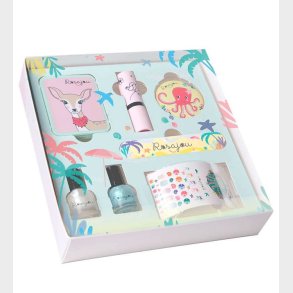 Rosajou Sminkest - jenskygge/Lbestift/Neglelak m.m. - 7 Dele