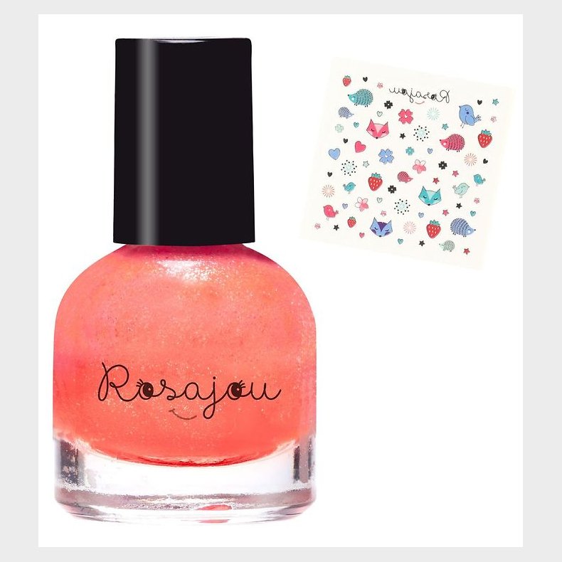 Rosajou Neglelak m. Neglestickers - Corail