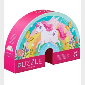 Crocodile Creek Puslespil - 12 Brikker - Sweet Unicorn