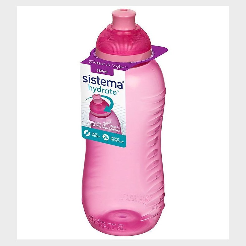 Sistema Drikkedunk - Squeeze - 330 ml - Pink m. Lyserd