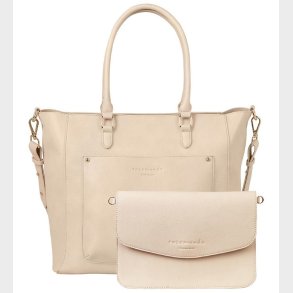 Rosemunde Shopper m. Clutch - Vegan - Pure Sand Gold