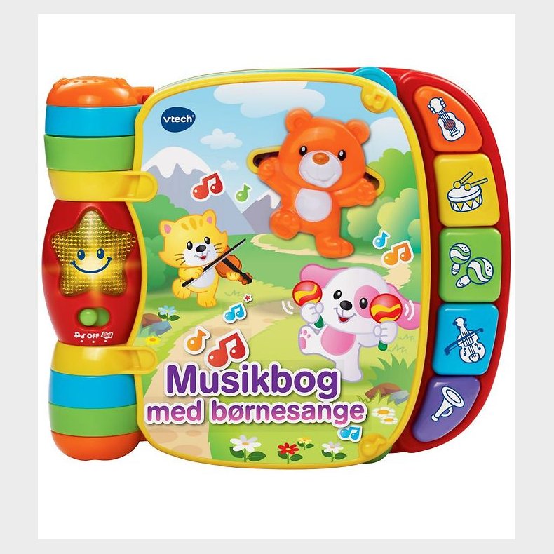 Vtech Bog m. Lyd - Dansk - Musikbog Med B�rnesange