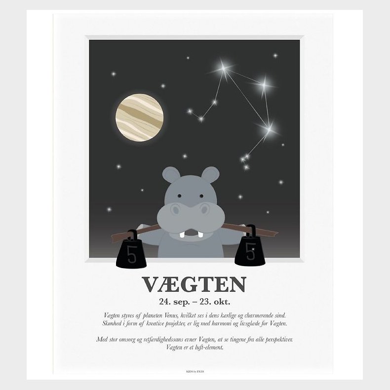 Kids by Friis Plakat - Stjernetegn - Vgten