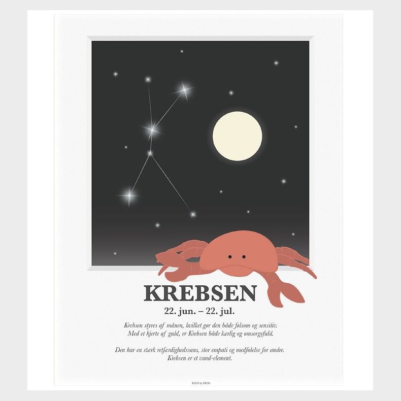 Kids by Friis Plakat - Stjernetegn - Krebsen