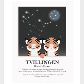 Kids by Friis Plakat - Stjernetegn - Tvilligen