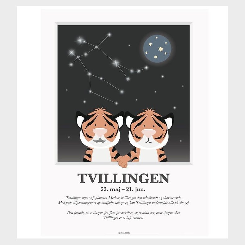 Kids by Friis Plakat - Stjernetegn - Tvilligen