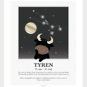 Kids by Friis Plakat - Stjernetegn - Tyren