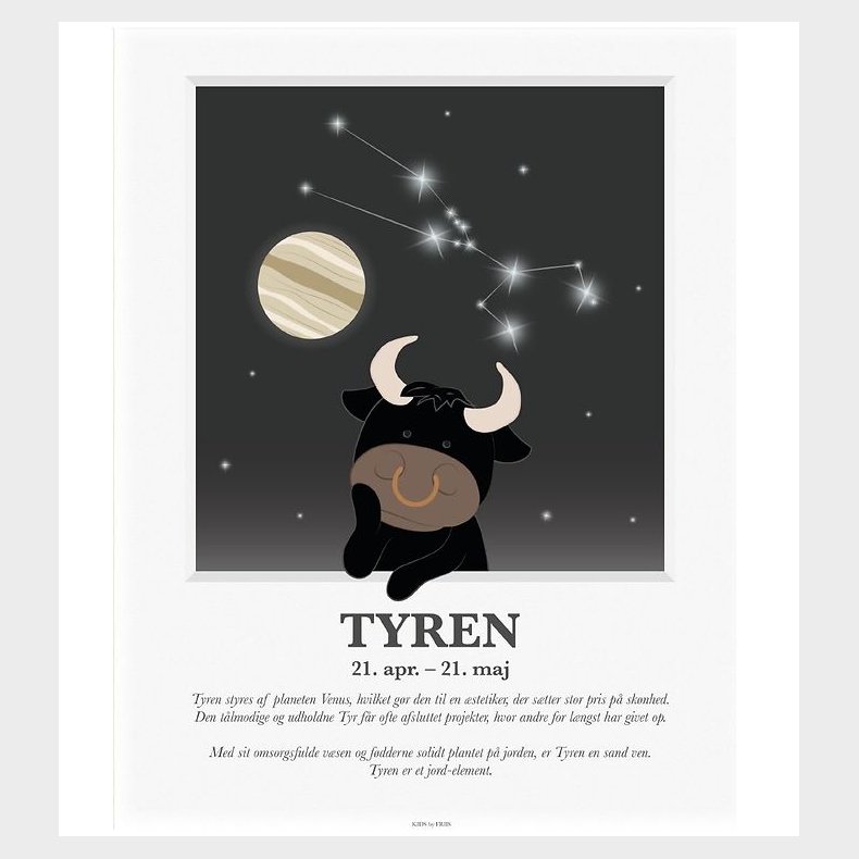 Kids by Friis Plakat - Stjernetegn - Tyren