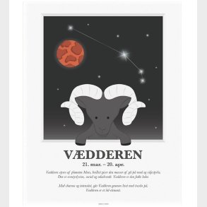 Kids by Friis Plakat - Stjernetegn - V�dderen