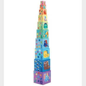 Djeco Stabelklodser - 10 stk. - Rainbow