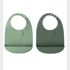 Done By Deer Hagesmk m. Lomme - 2-pak - Silikone - Elphee Green