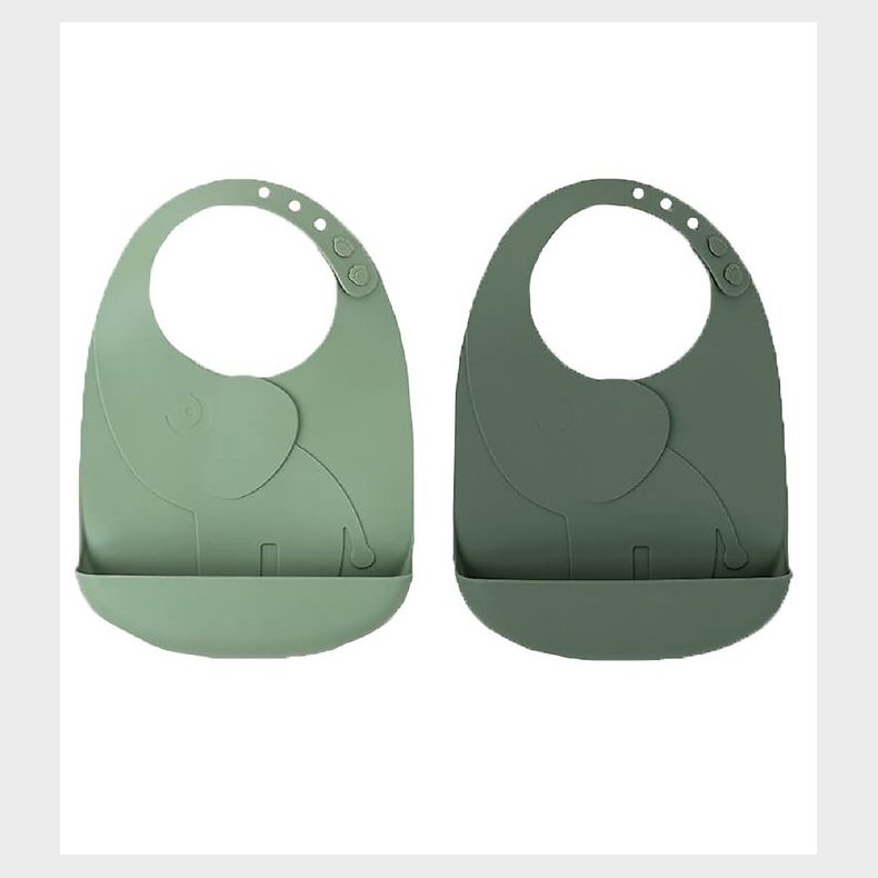 Done By Deer Hagesmk m. Lomme - 2-pak - Silikone - Elphee Green