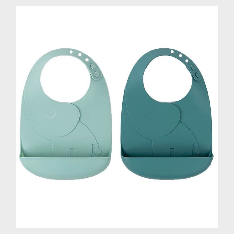 Done By Deer Hagesmk m. Lomme - 2-pak - Silikone - Elphee Blue