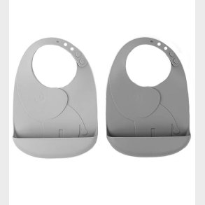 Done By Deer Hagesmk m. Lomme - 2-pak - Silikone - Elphee Grey