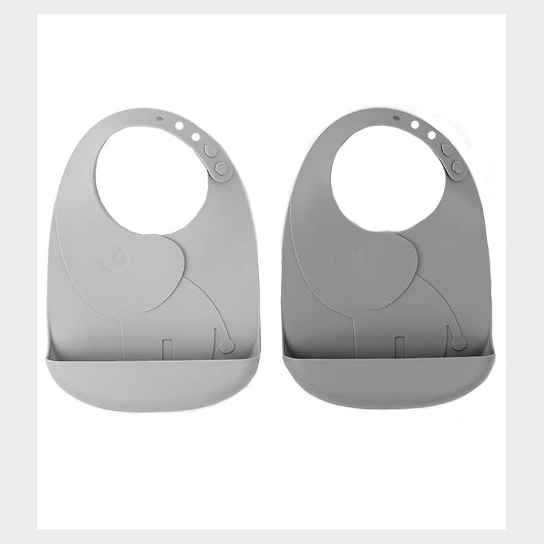 Done By Deer Hagesmk m. Lomme - 2-pak - Silikone - Elphee Grey