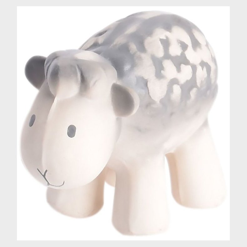 Tikiri Bidedyr - Naturgummi - F�r - Gr�/Hvid