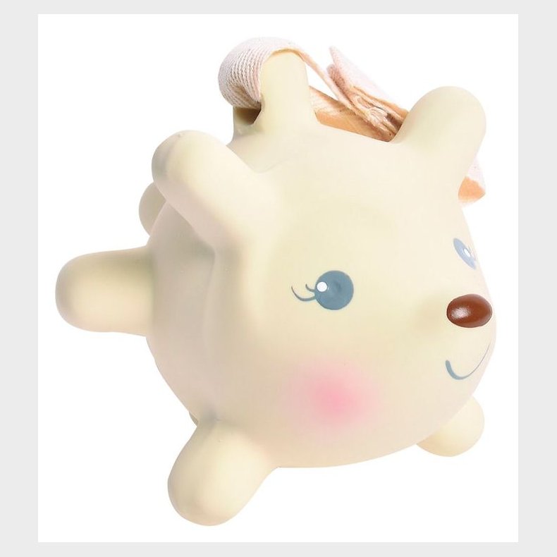 Tikiri Bidedyr - Naturgummi - Pindsvin - Beige