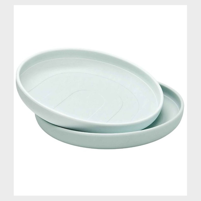 Cam Cam Tallerkener - Silikone - 2-pak - Regnbue - Blue Mix