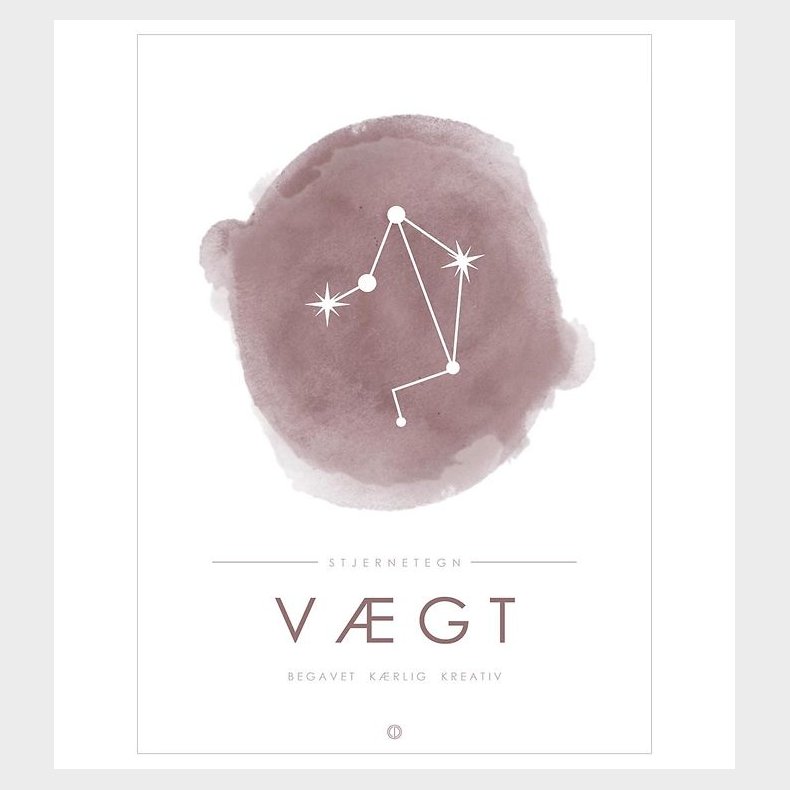 Citatplakat Plakat - A3 - Stjernebillede - Vgt - Lyserd