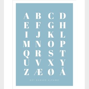 Citatplakat Plakat - A3 - Alfabet Plakat - Bl
