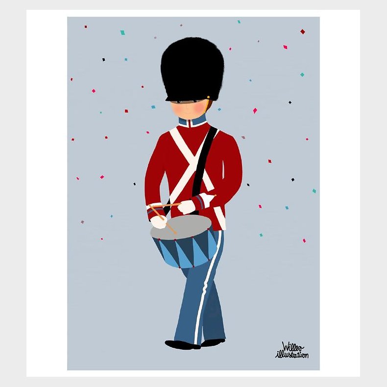 Citatplakat Plakat - A3 - Little Guard With Drum