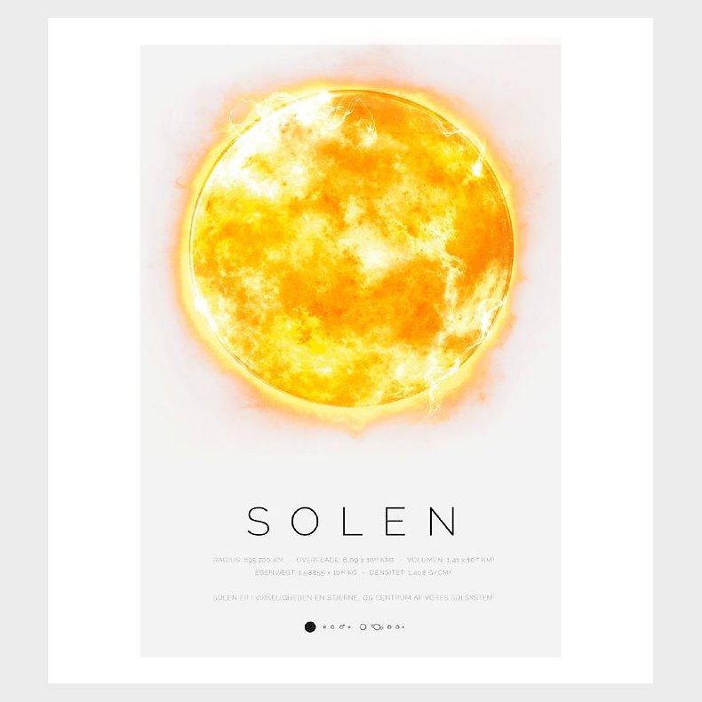 Citatplakat Plakat - A3 - Solen