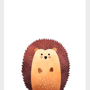 Citatplakat Plakat - B2 - Skovens Pindsvin