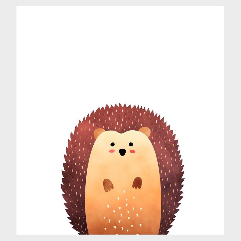 Citatplakat Plakat - B2 - Skovens Pindsvin