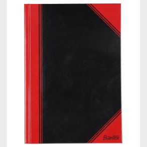 Bantex Notesbog - Linieret - A5 - Sort/Rd