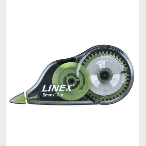 Linex Korrektionstape - 12 m - Gennemsigtig