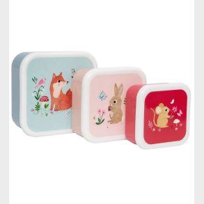 Petit Monkey Madkasse - 3-pak - Woodland Stone Blue