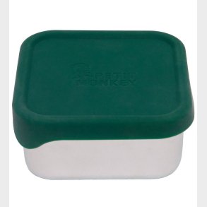 Petit Monkey Madkasse - Mae - Stainless Steel - Pine Green