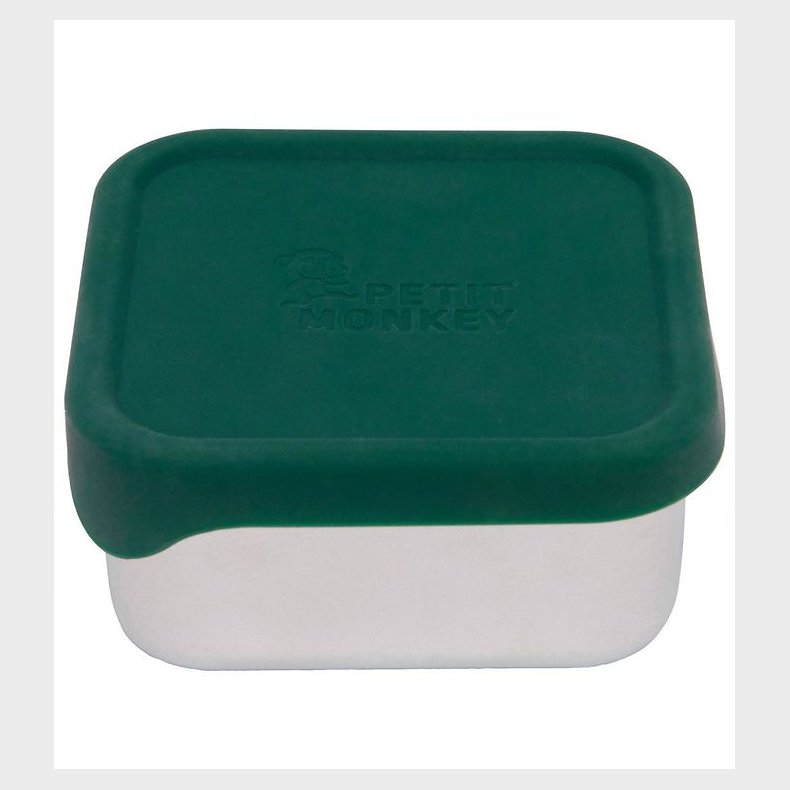Petit Monkey Madkasse - Mae - Stainless Steel - Pine Green