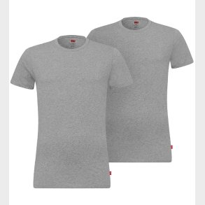 Levis T-Shirt - Crew Neck - 2-Pak - Middle Grey Melange