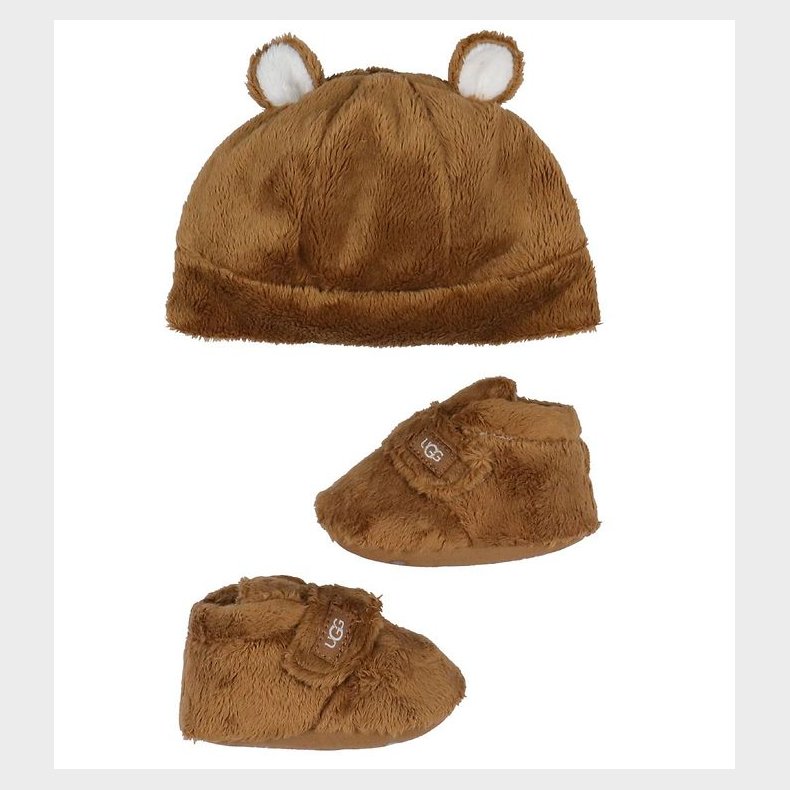 UGG Futter og Hue - Gaveske - Chestnut