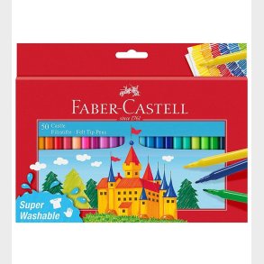 Faber-Castell Tuscher - Brn - 50 stk. - Multifarvet