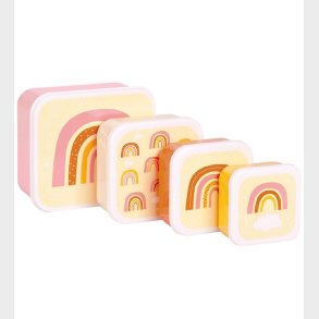 A Little Lovely Company Madkasses�t - 4 stk - Rainbows