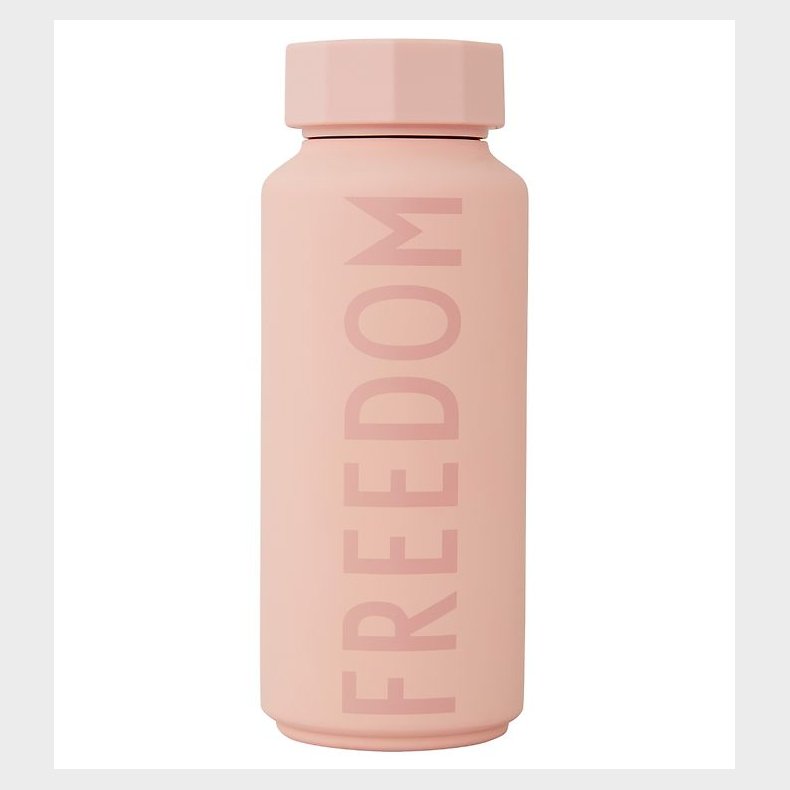 Design Letters Termoflaske - Freedom - 500 mL - Pudderrosa