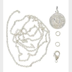 Me&My BOX Halskde m. Stjernetegn - Fisk - Slvbelagt