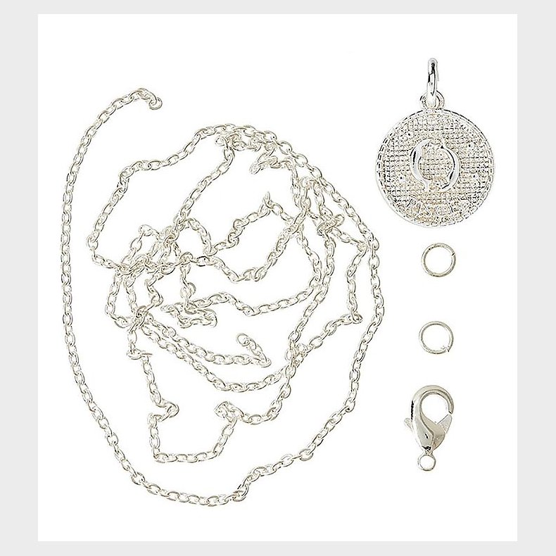 Me&My BOX Halskde m. Stjernetegn - Fisk - Slvbelagt