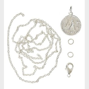 Me&My BOX Halskde m. Stjernetegn - Vgt - Slvbelagt