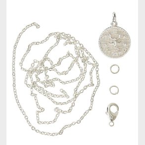 Me&My BOX Halskde m. Stjernetegn - Skorpion - Slvbelagt